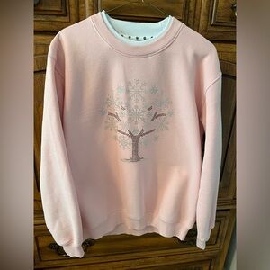 Pink Sparkly Snow Tree Sweatshirt